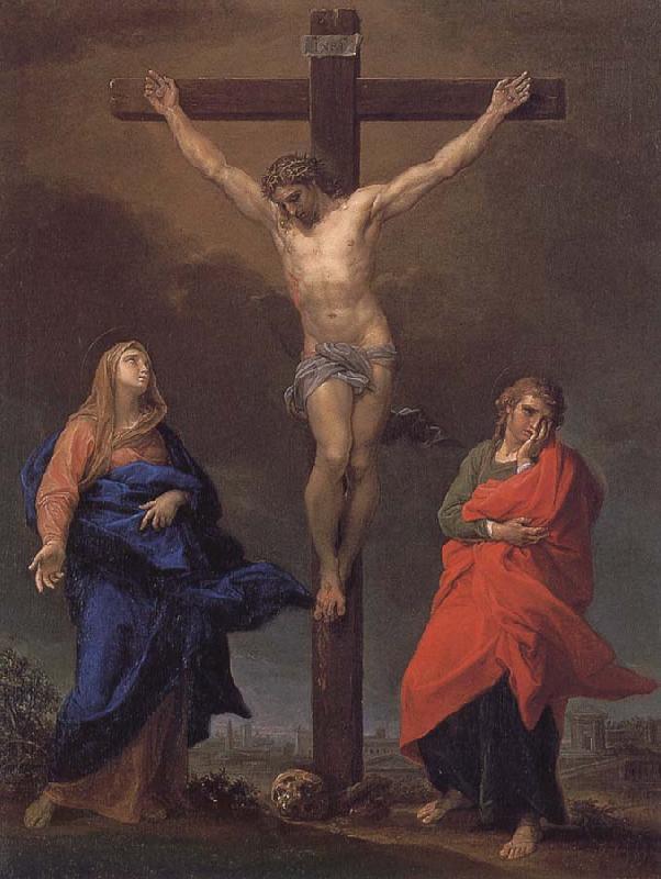 Pompeo Batoni The Cross of Christ, the Virgin and St. John s Evangelical oil painting picture